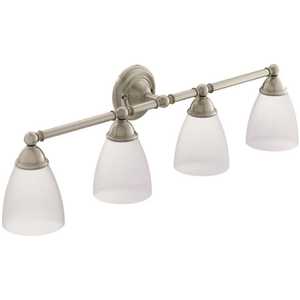 Brantford Quadruple Globe Bath Light Brushed Nickel Finish
