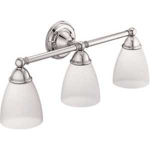 Brantford Triple Globe Bath Light Bright Chrome Finish
