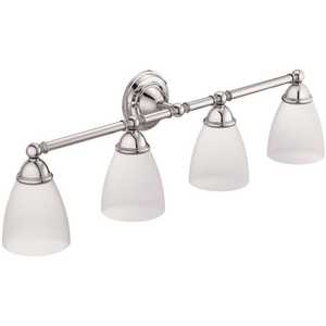 Brantford Quadruple Globe Bath Light Bright Chrome Finish