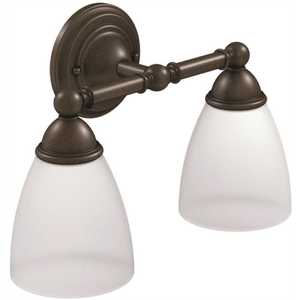 Brantford Double Globe Bath Light Oil Rubbed Bronze Finish