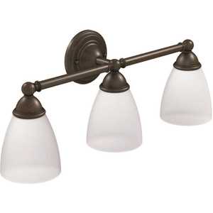 Brantford Triple Globe Bath Light Oil Rubbed Bronze Finish
