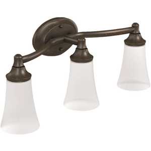 Eva Triple Globe Bath Light Oil Rubbed Bronze Finish