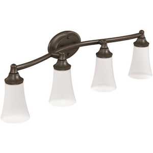 Eva Quadruple Globe Bath Light Oil Rubbed Bronze Finish