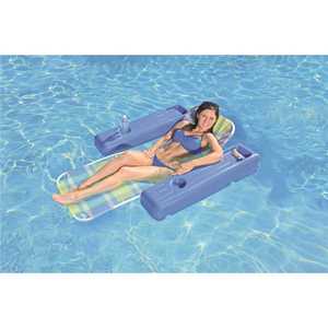 Poolmaster 70733 Caribbean Plaid PVC Swimming Pool Float Lounge