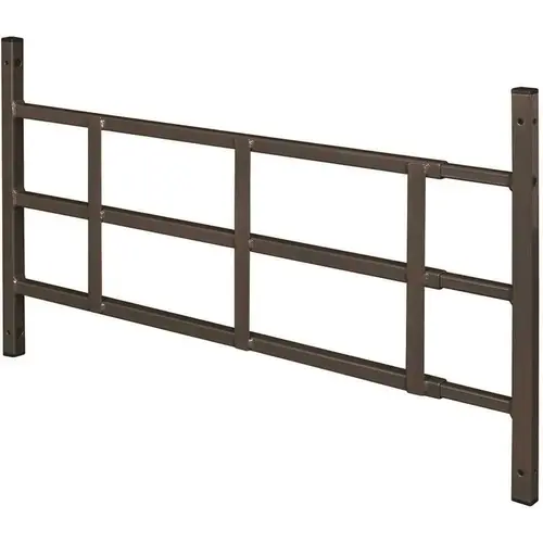 Segal S 4754 22 in. to 38 in. W x 16 in. H Fixed 3-Bar Window Guard (Width Expandable) Bronze