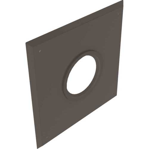 PolyPro 3PPS-WPB 3 in. in Diameter Polypropylene Black Single Wall Plate in for Venting Water Heaters
