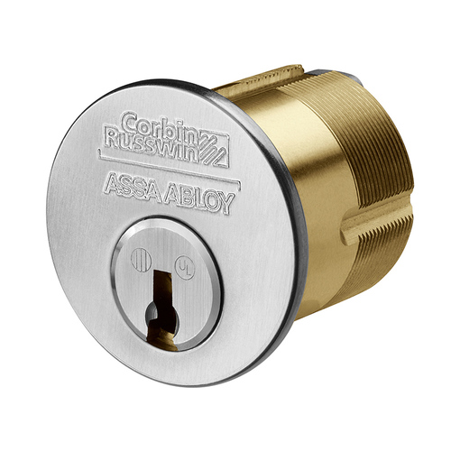Mortise Cylinder Satin Nickel Plated Clear Coated