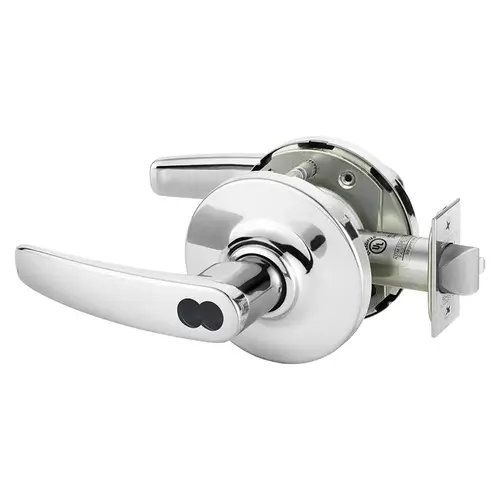 Cylindrical Lock Bright Chrome