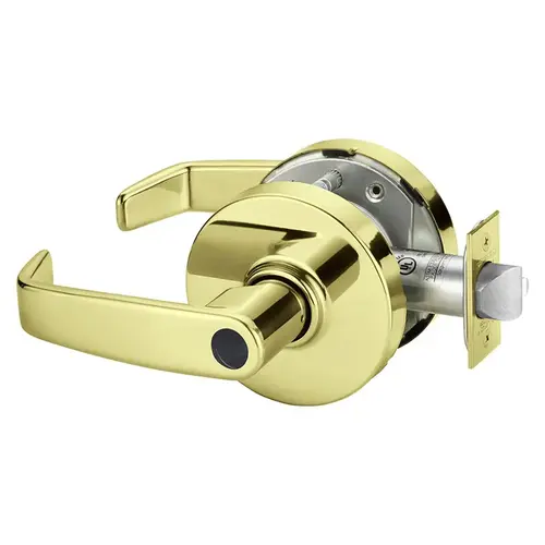 Cylindrical Lock Bright Brass