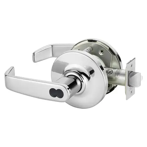 Cylindrical Lock Bright Chrome