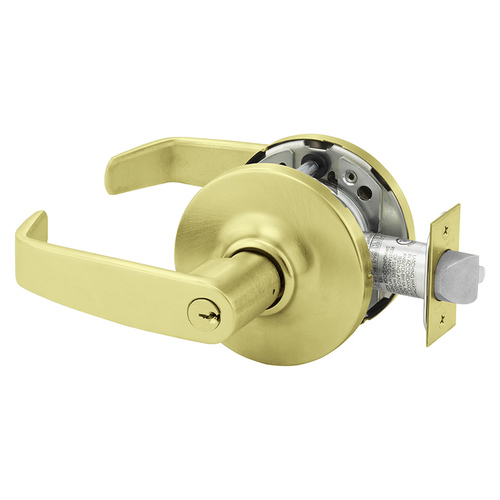 60-10XG71 GL 4 Electrified Cylindrical Lock Satin Brass