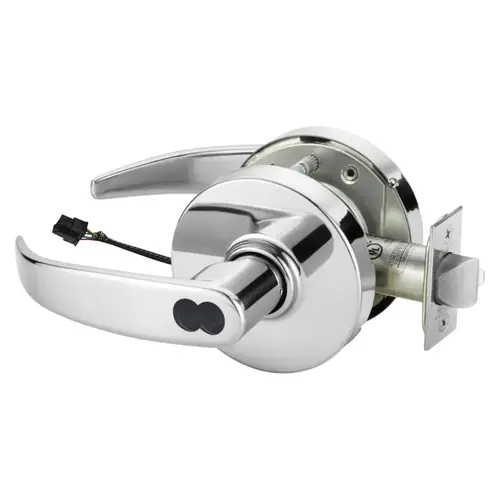 Electric Cylindrical Lock Bright Chrome