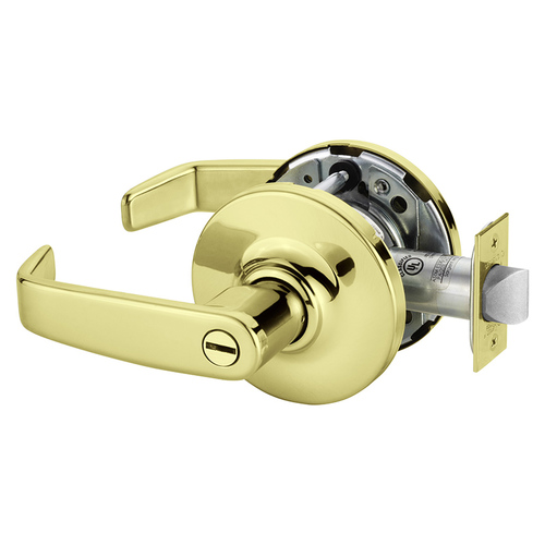 Cylindrical Lock Bright Brass