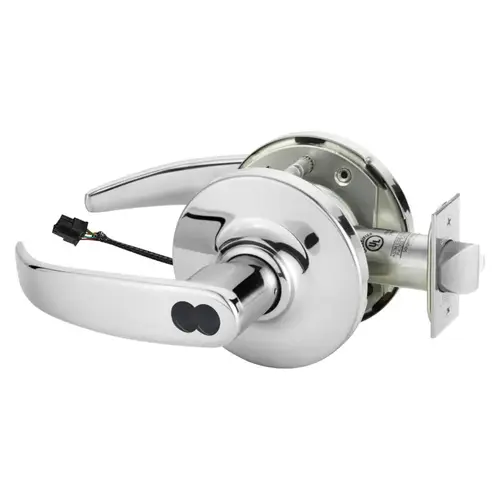 Electric Cylindrical Lock Bright Chrome