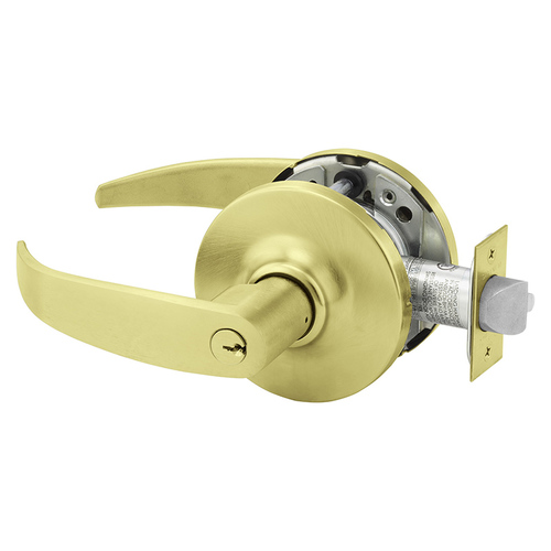 2570-10XG71 GP 4 Electrified Cylindrical Lock Satin Brass