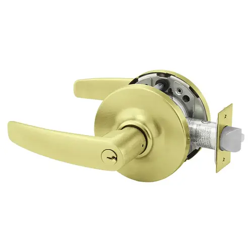 25RX-10XG71 GB 4 Electrified Cylindrical Lock Satin Brass