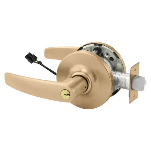 Electric Cylindrical Lock Satin Bronze Clear Coated