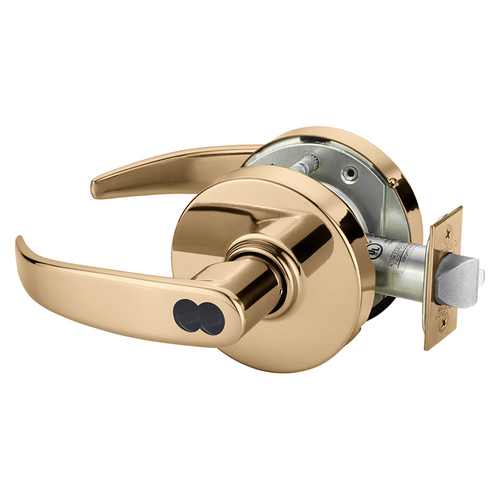 Cylindrical Lock Bright Bronze Plated Clear Coated