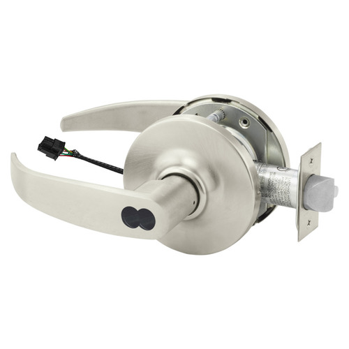 Electric Cylindrical Lock Satin Nickel Plated Clear Coated