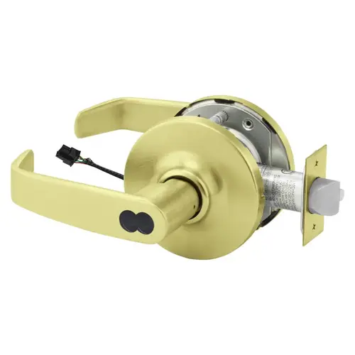 Electric Cylindrical Lock Satin Brass