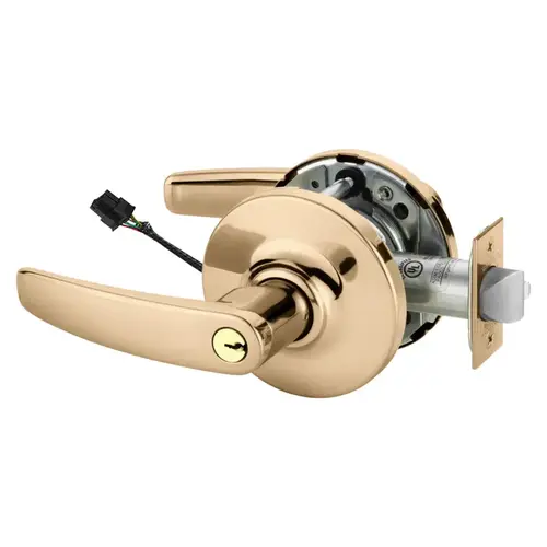 Electric Cylindrical Lock Bright Bronze Clear Coated