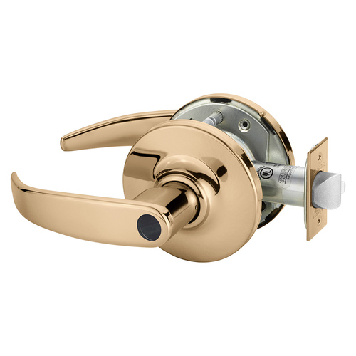 Cylindrical Lock Bright Bronze Plated Clear Coated