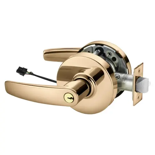 Electric Cylindrical Lock Bright Bronze Clear Coated