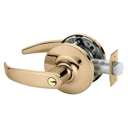 23RX-10XG71 GP 9 Electrified Cylindrical Lock Bright Bronze Clear Coated