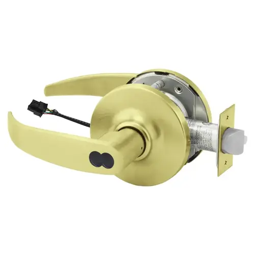 Electric Cylindrical Lock Satin Brass