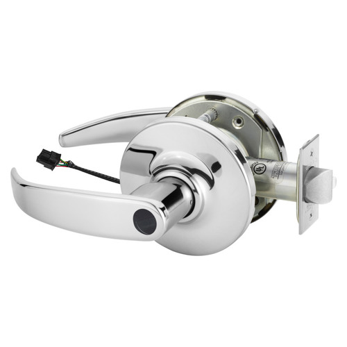 Electric Cylindrical Lock Bright Chrome