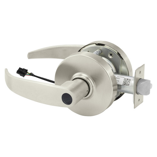 Electric Cylindrical Lock Satin Nickel Plated Clear Coated