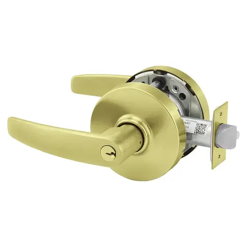 2560RX-10XG71 LB 4 Electrified Cylindrical Lock Satin Brass