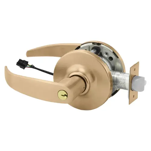 Electric Cylindrical Lock Satin Bronze Clear Coated