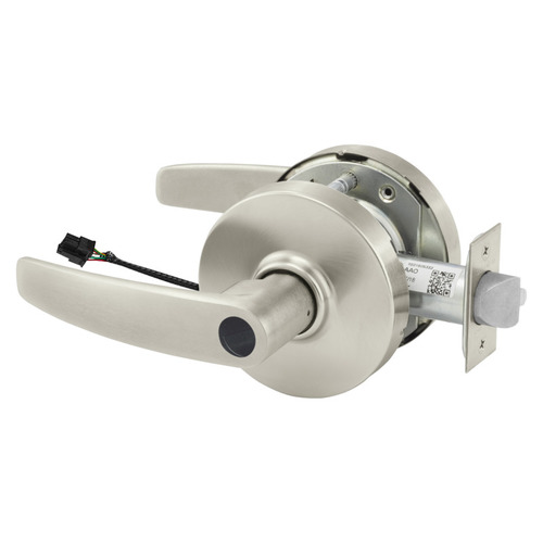 Electric Cylindrical Lock Satin Nickel Plated Clear Coated