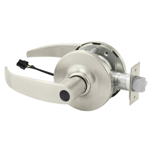 Electric Cylindrical Lock Satin Nickel Plated Clear Coated