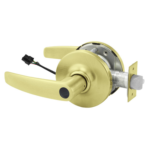 Electric Cylindrical Lock Satin Brass