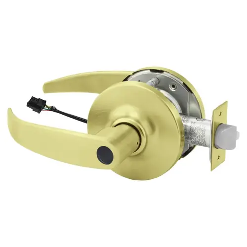 Electric Cylindrical Lock Satin Brass