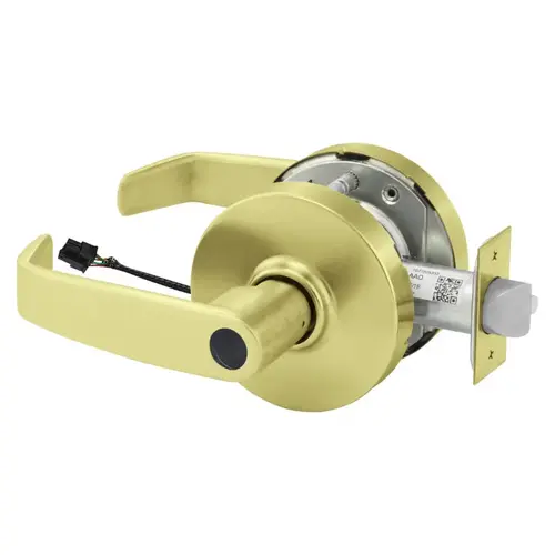 Electric Cylindrical Lock Satin Brass