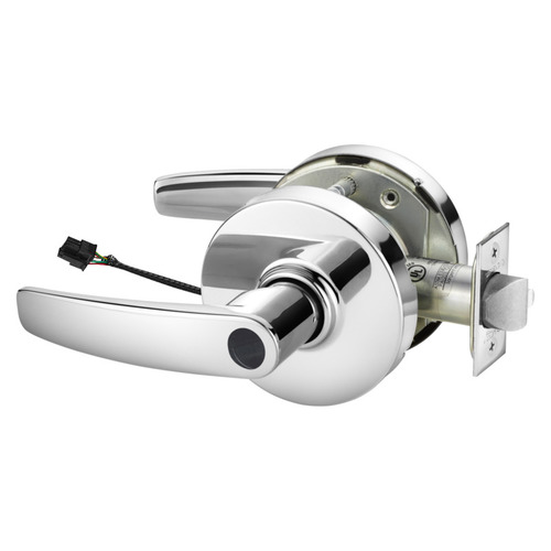 Electric Cylindrical Lock Bright Chrome