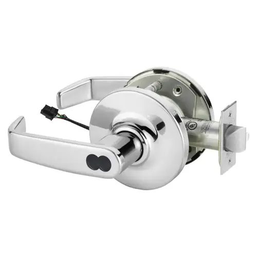 Electric Cylindrical Lock Bright Chrome