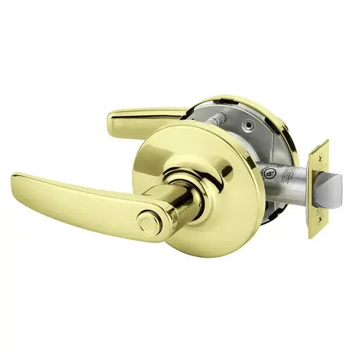 Cylindrical Lock Bright Brass