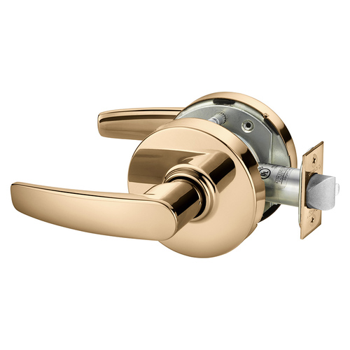 Cylindrical Lock Bright Bronze Clear Coated