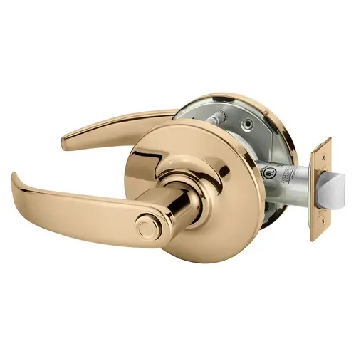 Cylindrical Lock Bright Bronze Plated Clear Coated