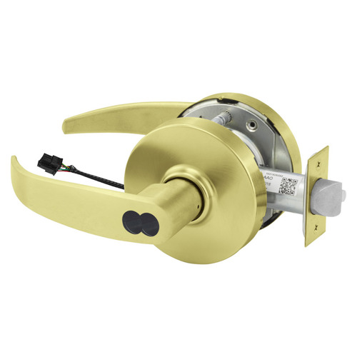 Electric Cylindrical Lock Satin Brass