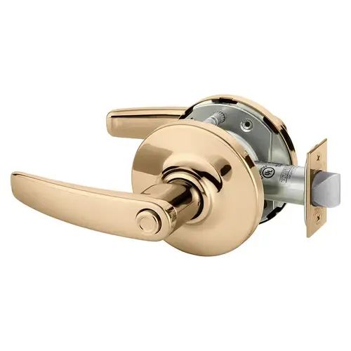 Cylindrical Lock Bright Bronze Clear Coated