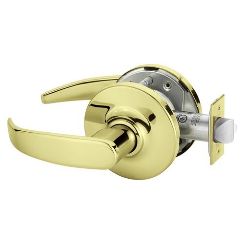 Cylindrical Lock Bright Brass