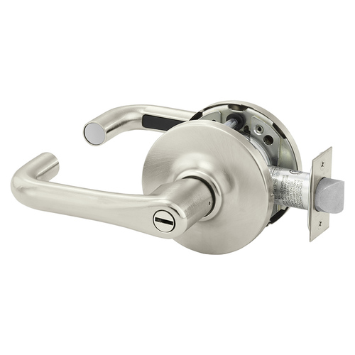 Cylindrical Lock Satin Nickel Plated Clear Coated