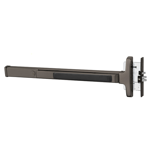 Mortise Exit Devices Oxidized Satin Bronze Relieved Clear Coated