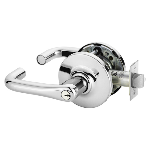 Cylindrical Lock Bright Chrome