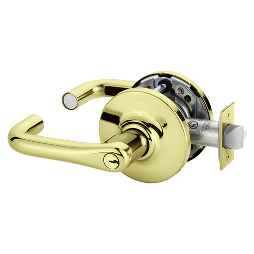 Cylindrical Lock Bright Brass